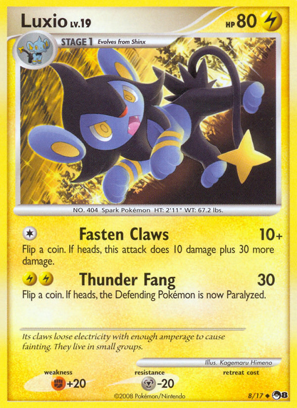 Luxio — illustrated card
