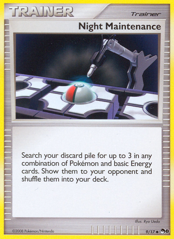 Night Maintenance — illustrated card