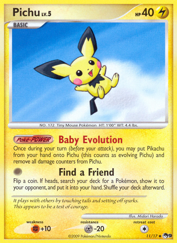 Pichu — illustrated card