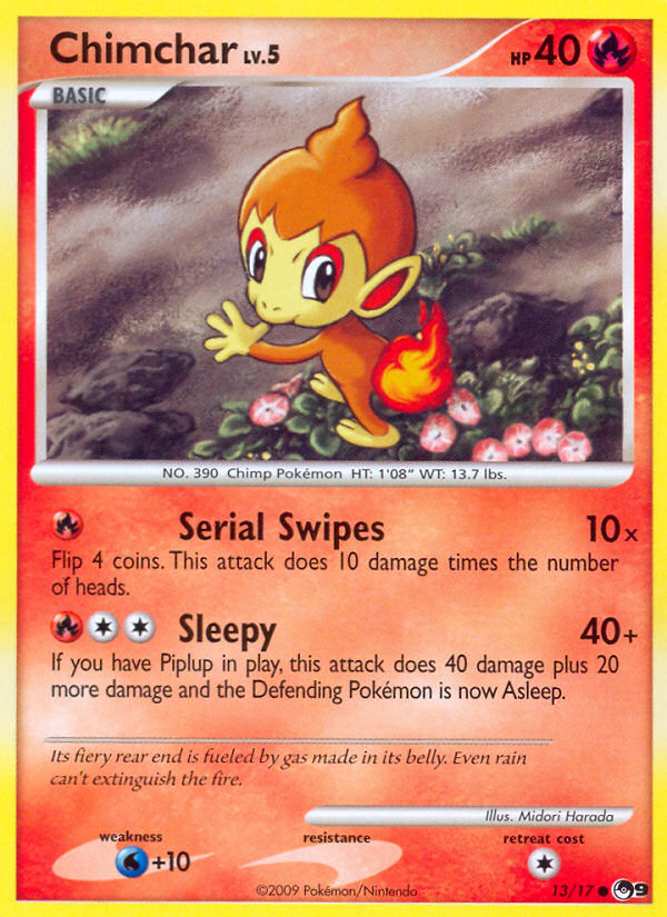 Chimchar — illustrated card