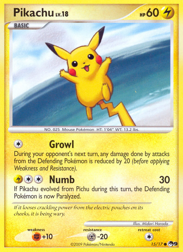 Pikachu — illustrated card