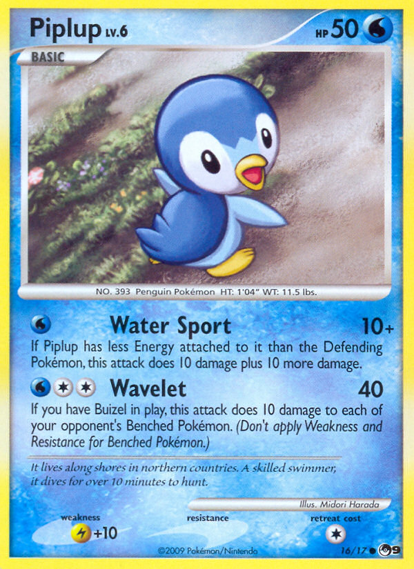 Piplup — illustrated card