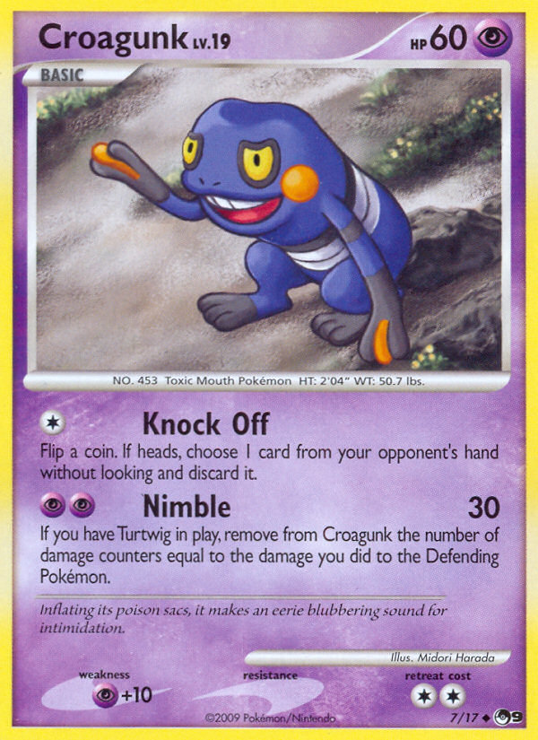 Croagunk — illustrated card