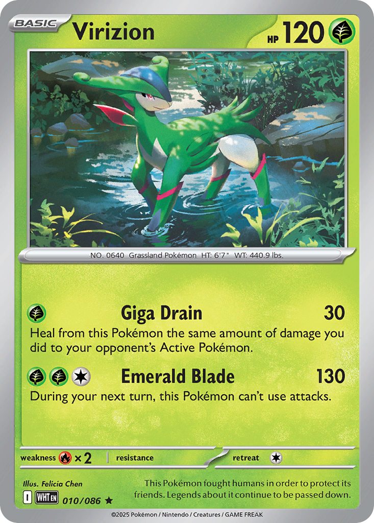 Virizion — illustrated card