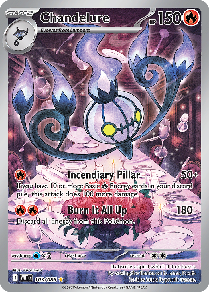 Chandelure — illustrated card