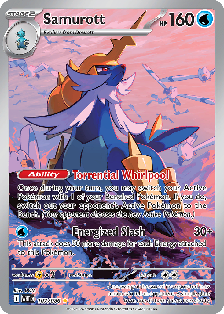 Samurott — illustrated card
