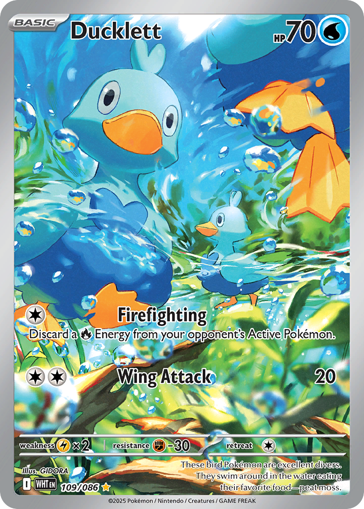Ducklett — illustrated card