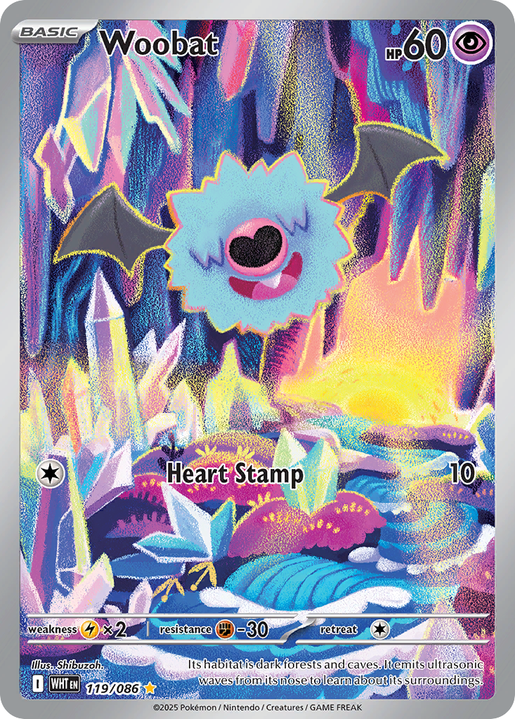 Woobat — illustrated card