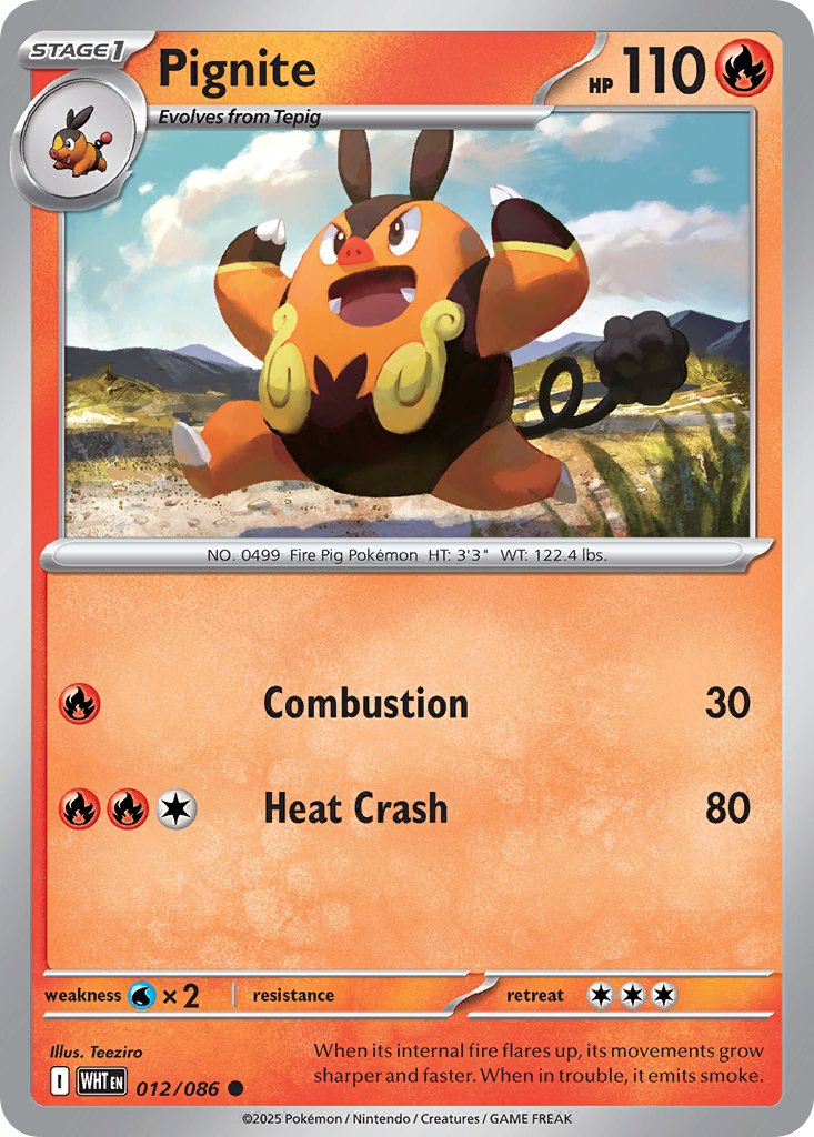 Pignite — illustrated card