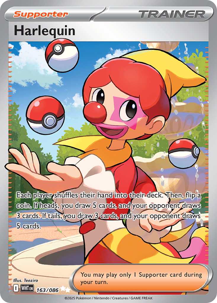 Harlequin — illustrated card