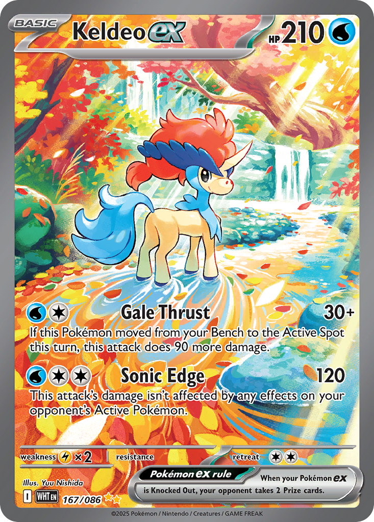 Keldeo ex — illustrated card