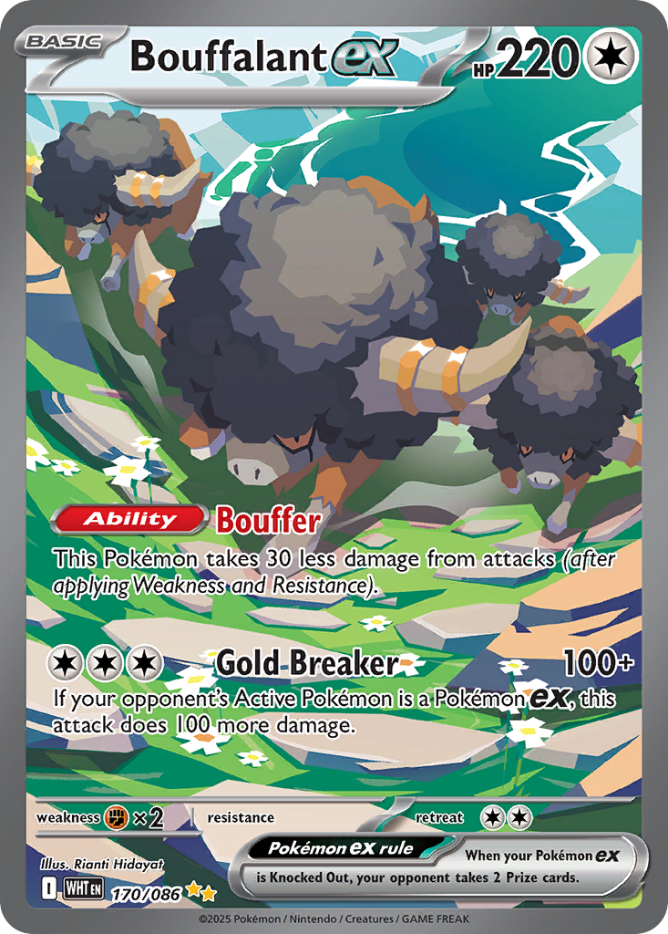 Bouffalant ex — illustrated card