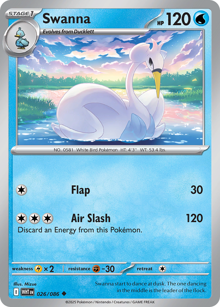 Swanna — illustrated card