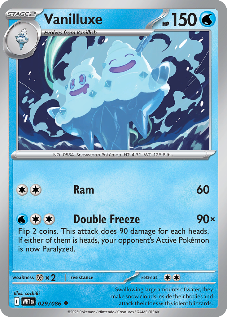 Vanilluxe — illustrated card