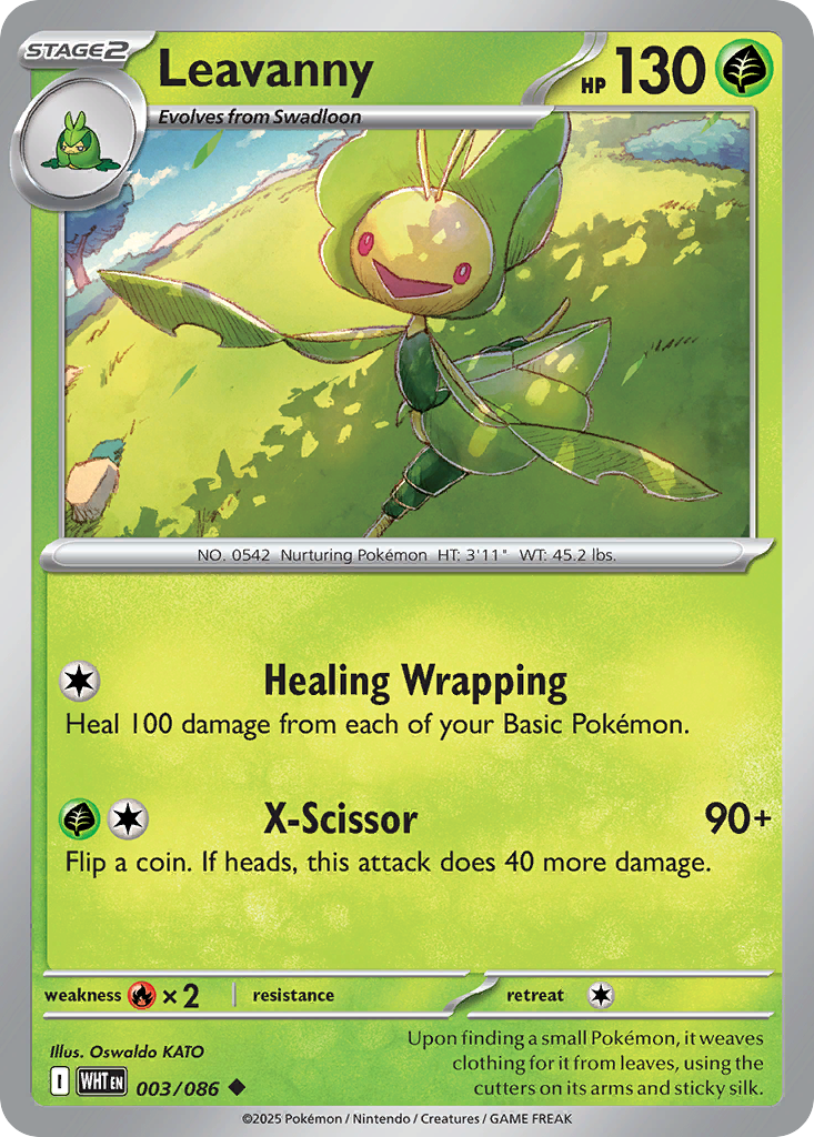 Leavanny — illustrated card