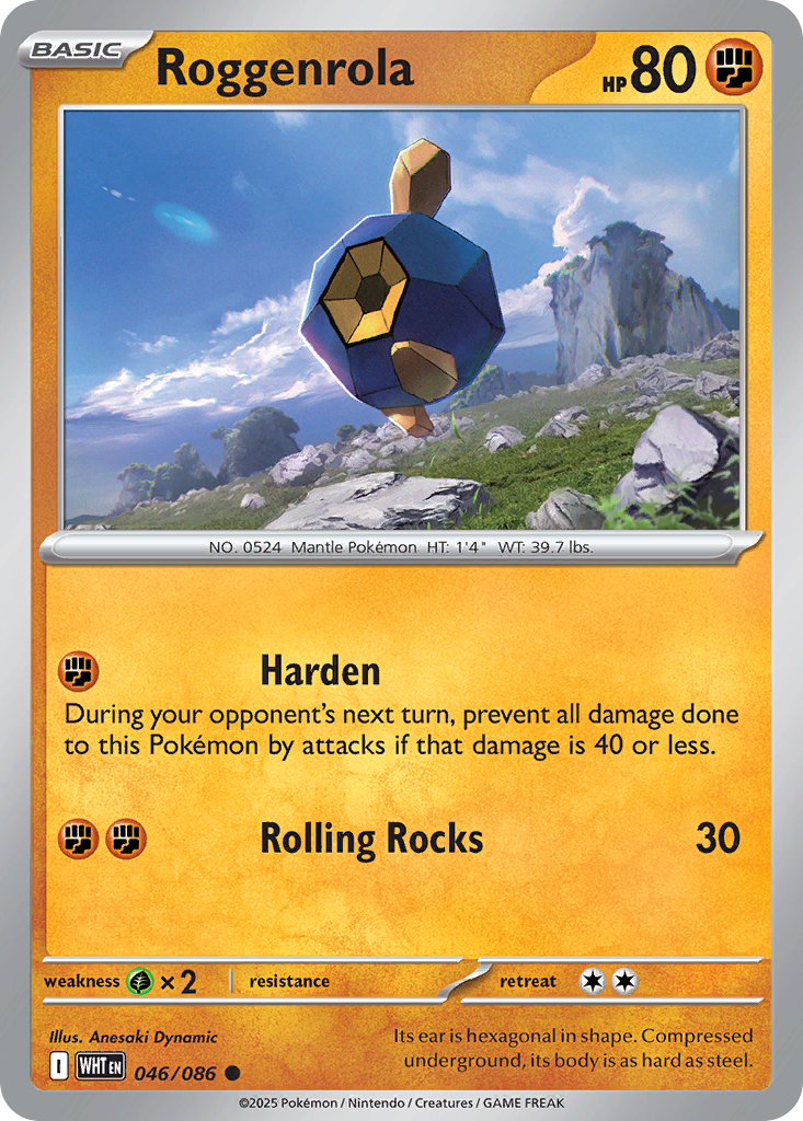 Roggenrola — illustrated card