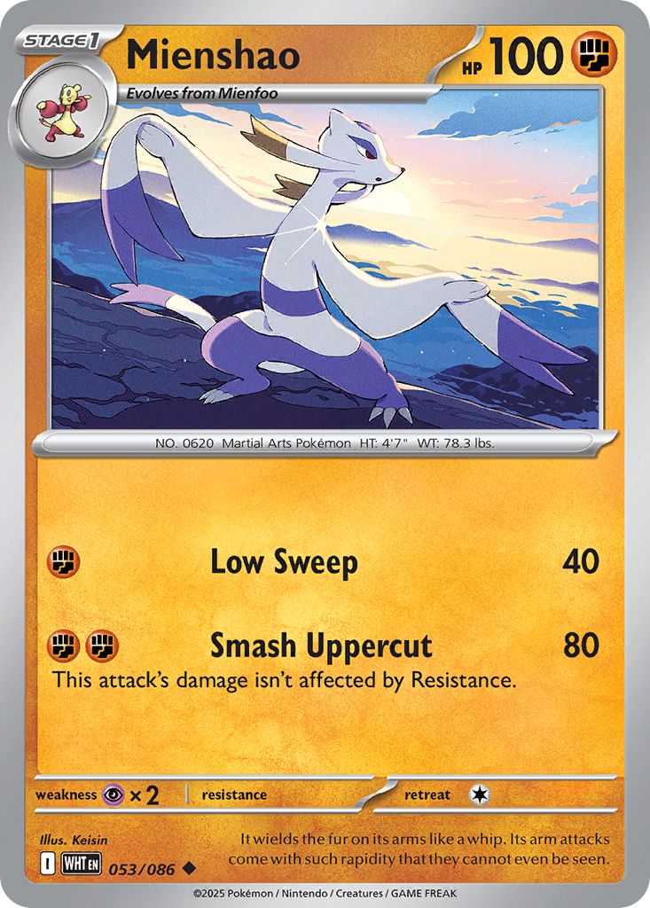 Mienshao — illustrated card