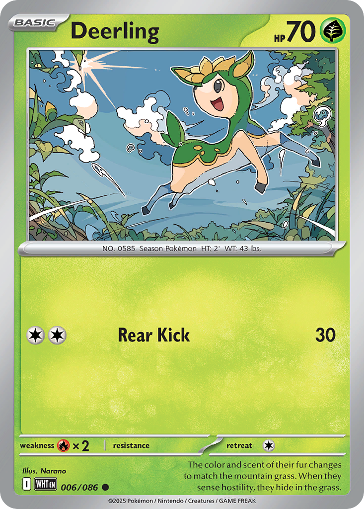 Deerling — illustrated card