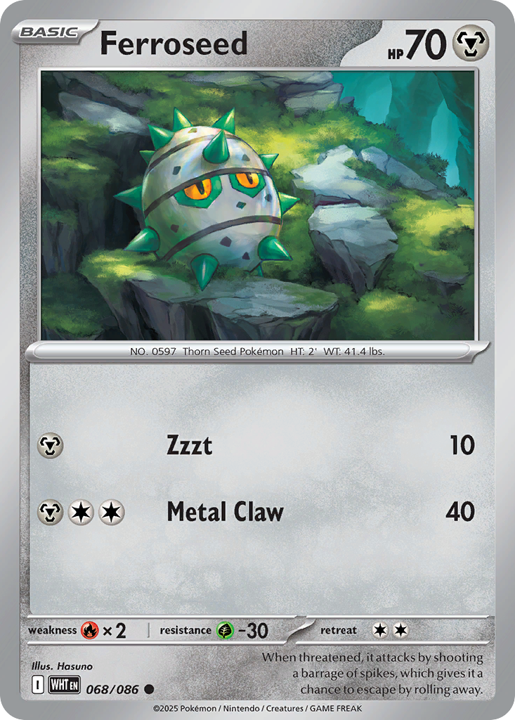 Ferroseed — illustrated card
