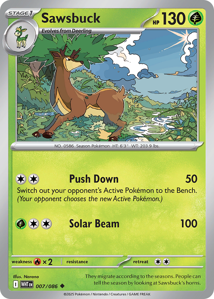 Sawsbuck — illustrated card