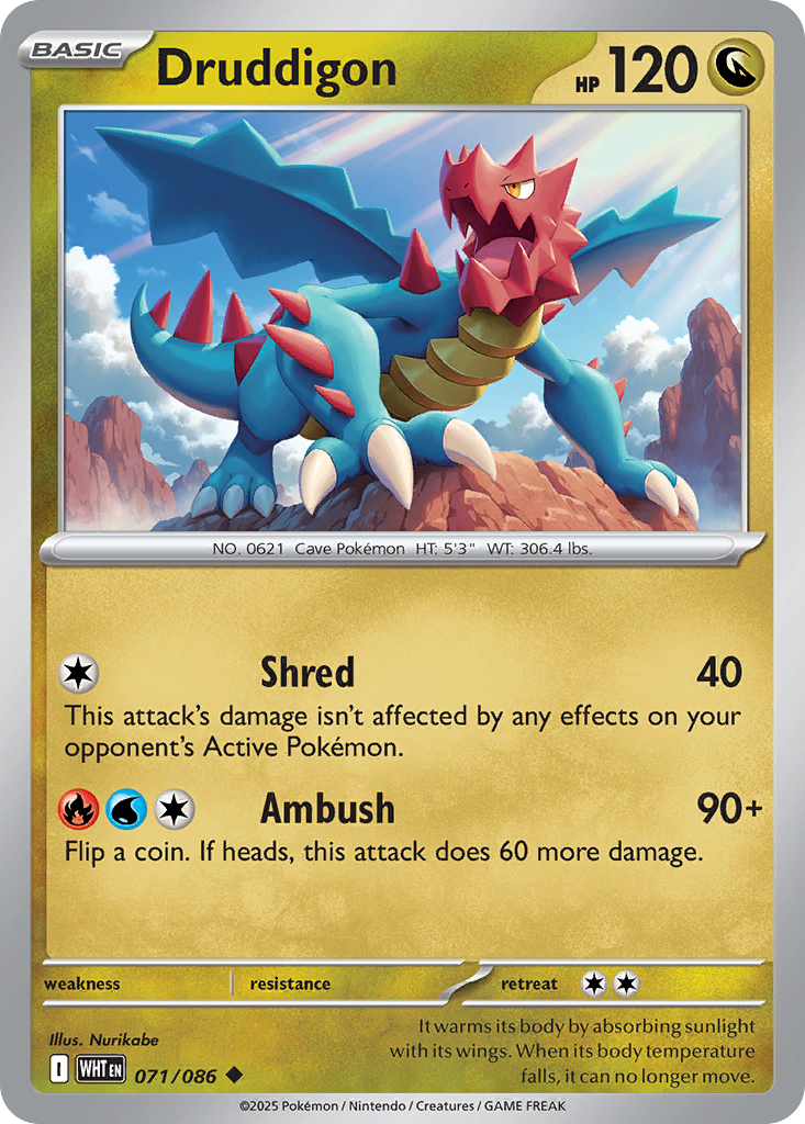 Druddigon — illustrated card