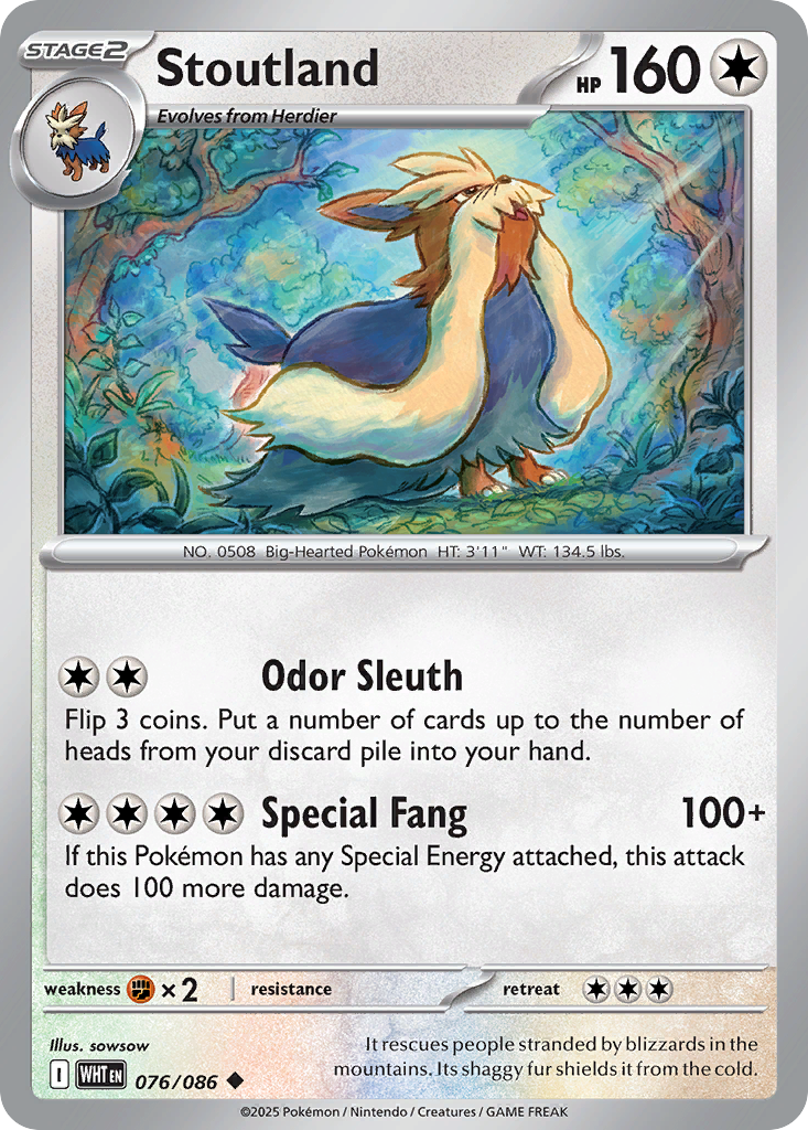 Stoutland — illustrated card