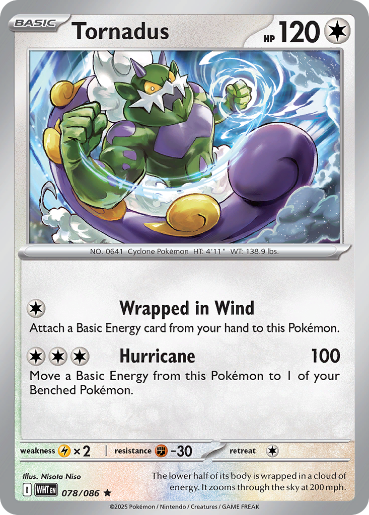 Tornadus — illustrated card
