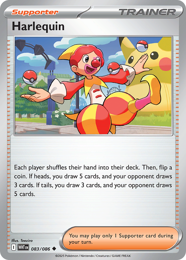 Harlequin — illustrated card