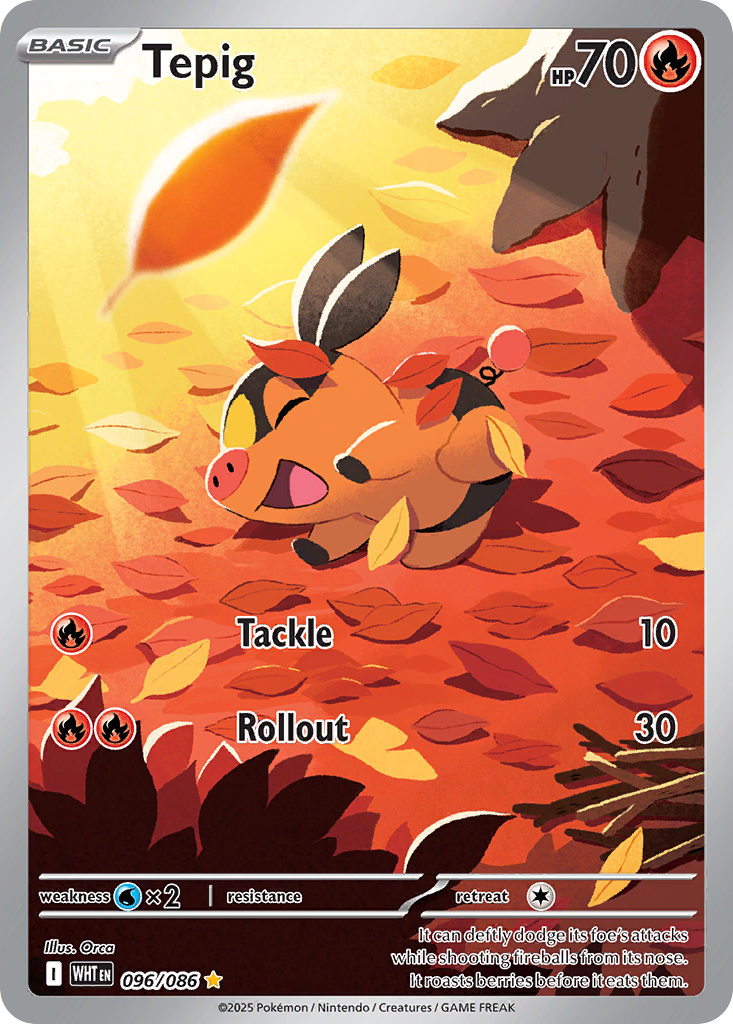 Tepig — illustrated card