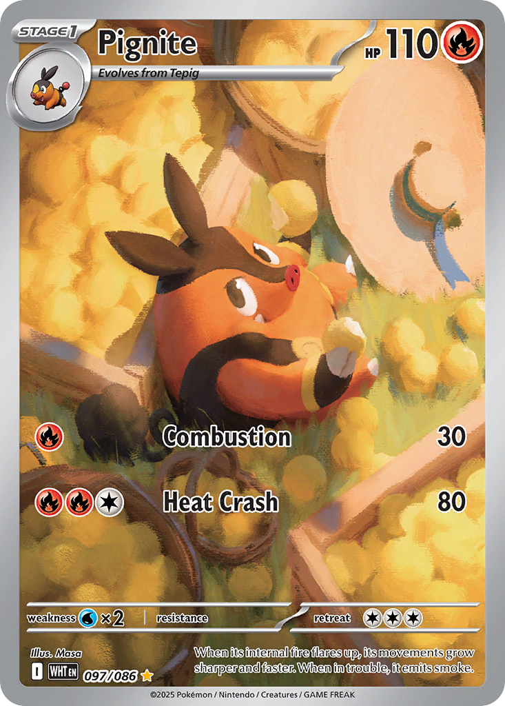 Pignite — illustrated card