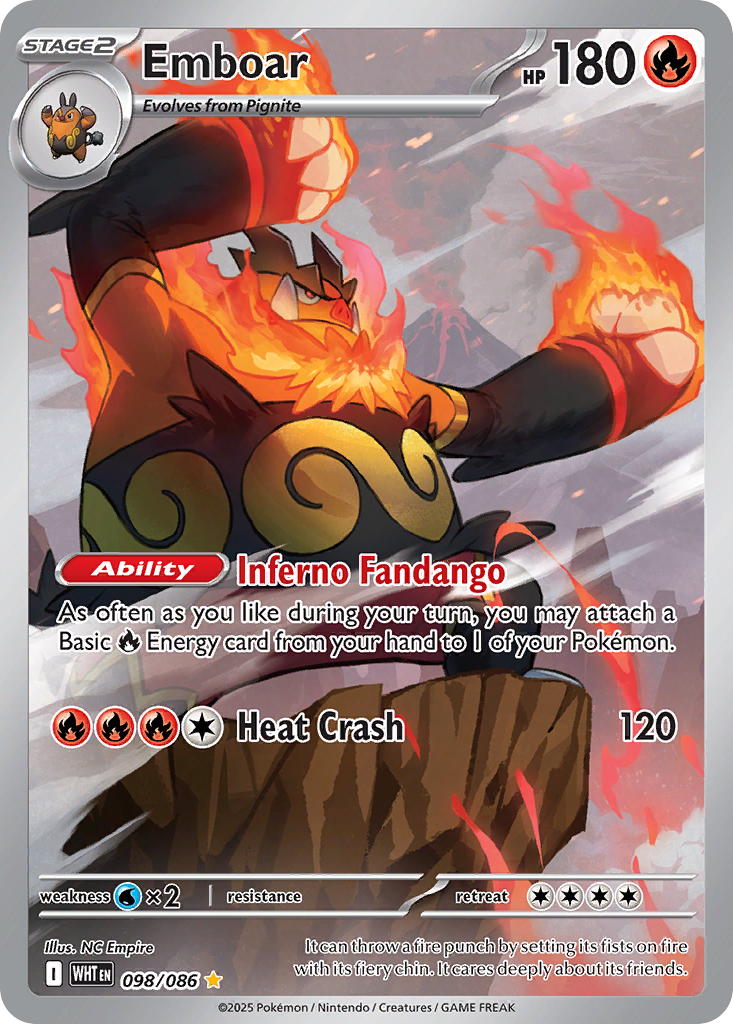 Emboar — illustrated card