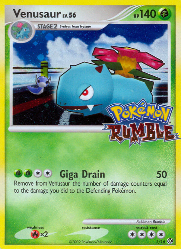 Venusaur — illustrated card