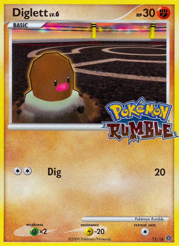 Diglett — illustrated card