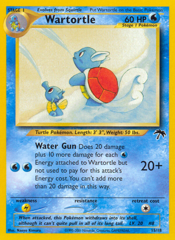 Wartortle — illustrated card