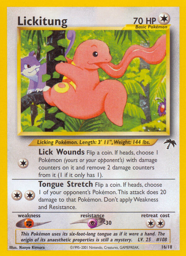 Lickitung — illustrated card