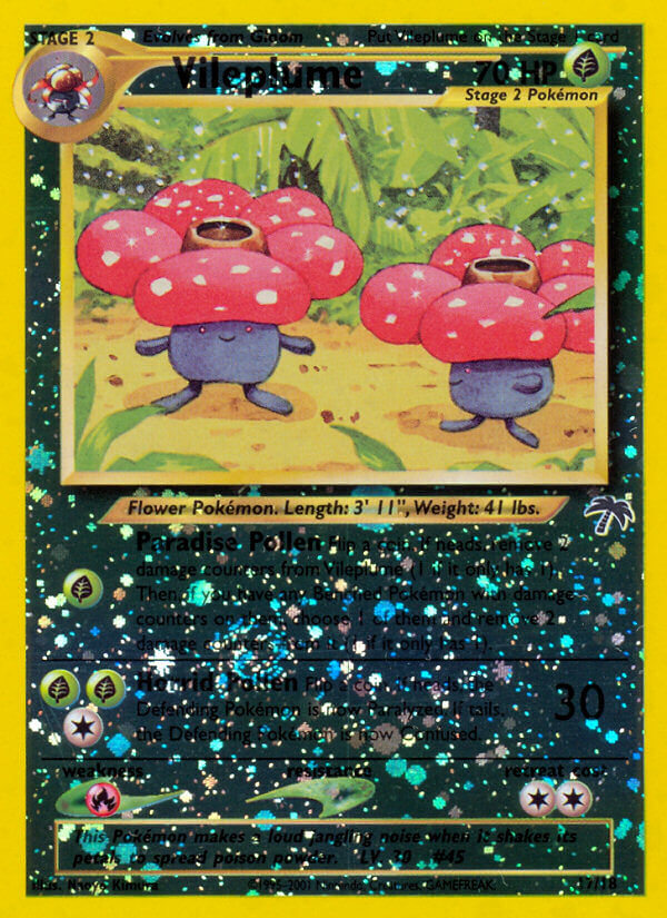 Vileplume — illustrated card