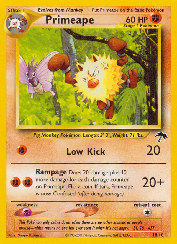 Primeape — illustrated card