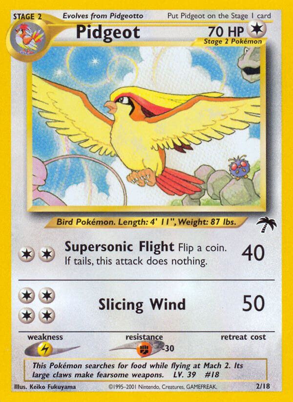 Pidgeot — illustrated card