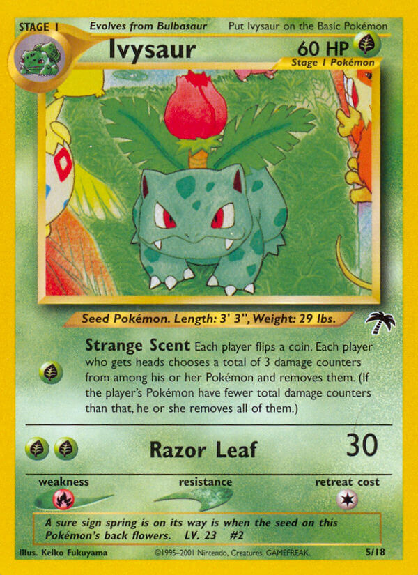 Ivysaur — illustrated card