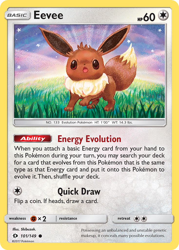 Eevee — illustrated card