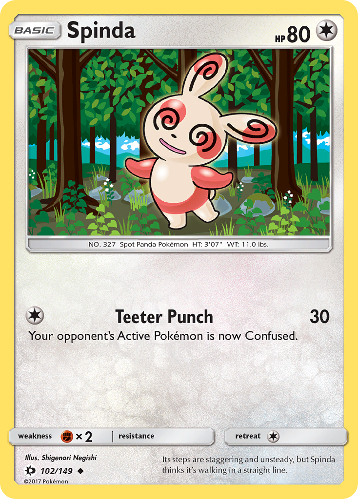 Spinda — illustrated card