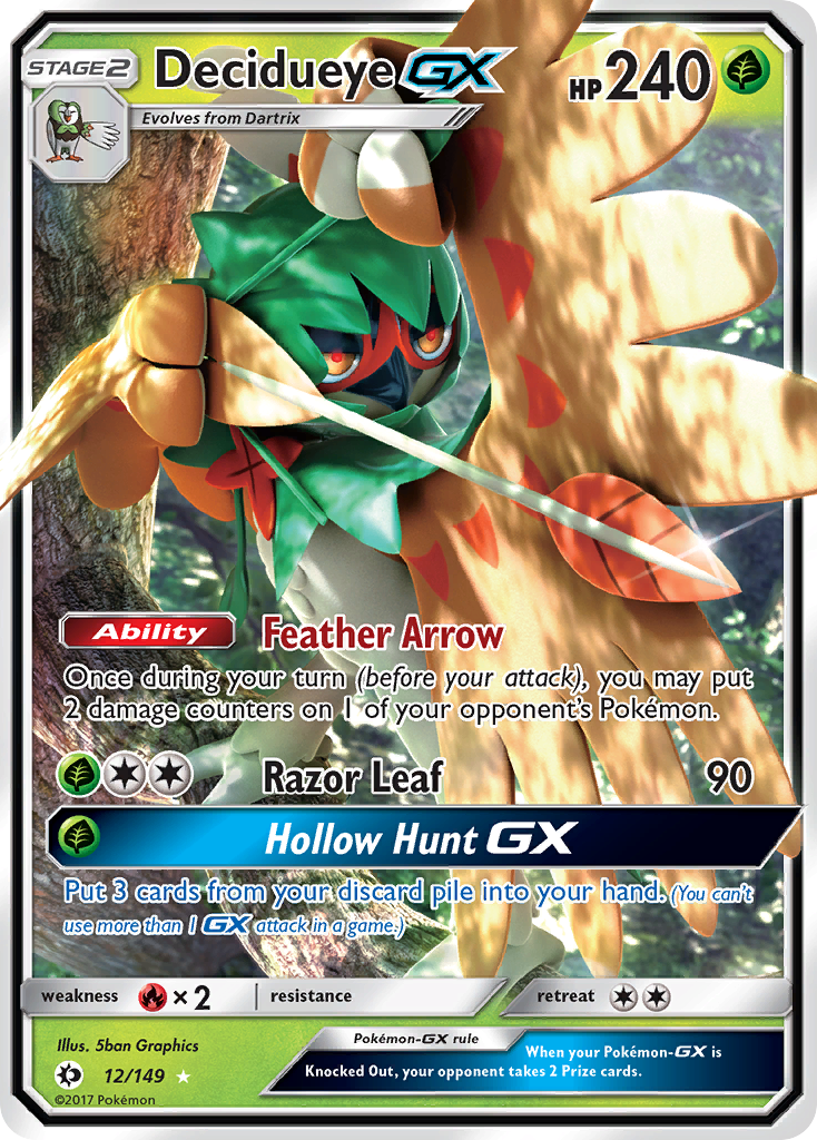 Decidueye-GX — illustrated card