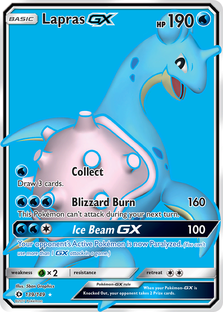 Lapras-GX — illustrated card