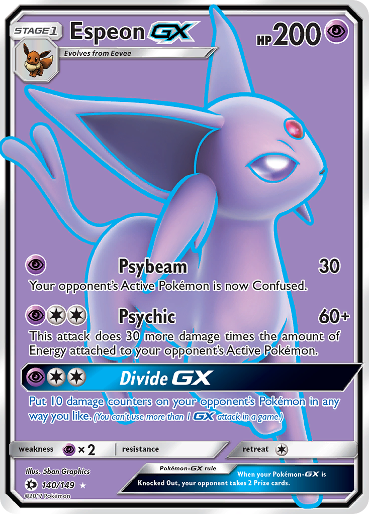 Espeon-GX — illustrated card