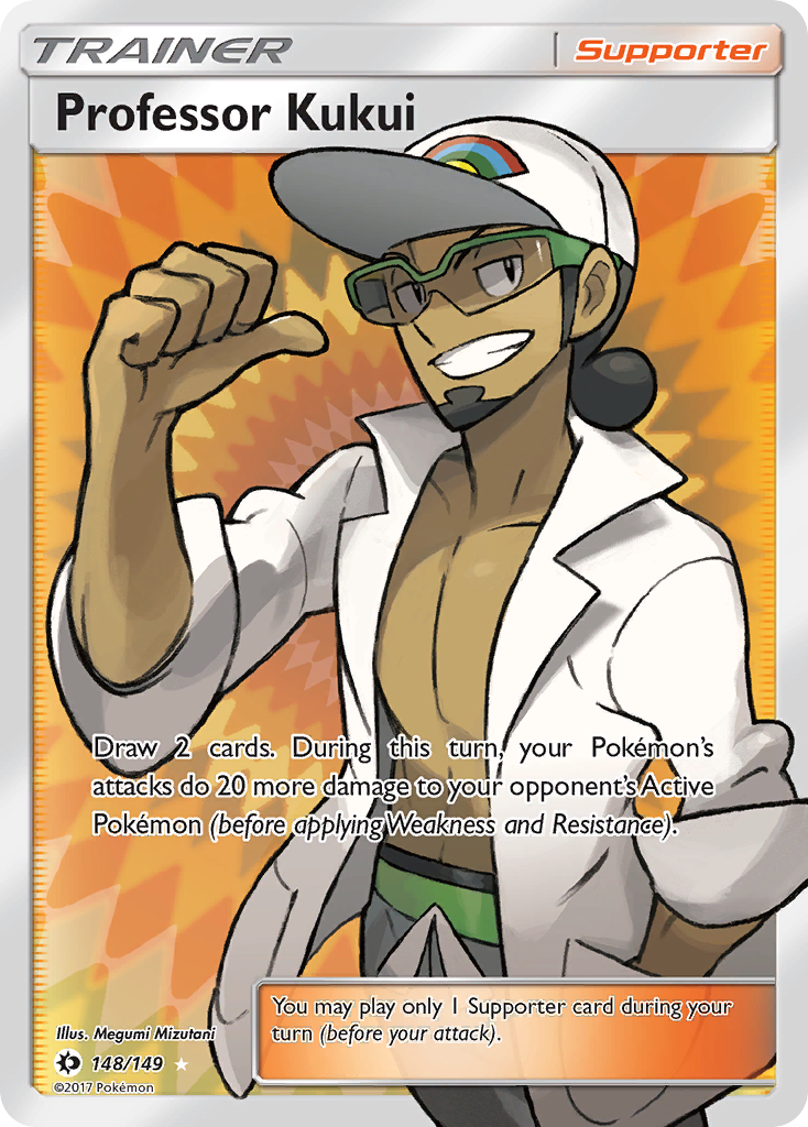 Professor Kukui — illustrated card