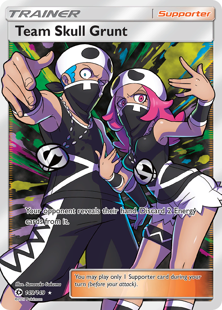 Team Skull Grunt — illustrated card