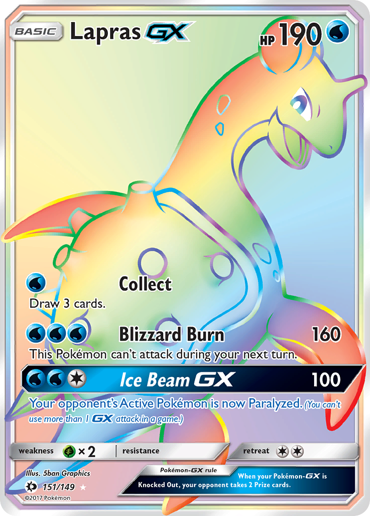 Lapras-GX — illustrated card