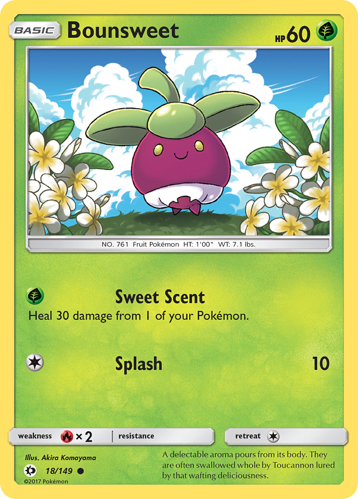 Bounsweet — illustrated card