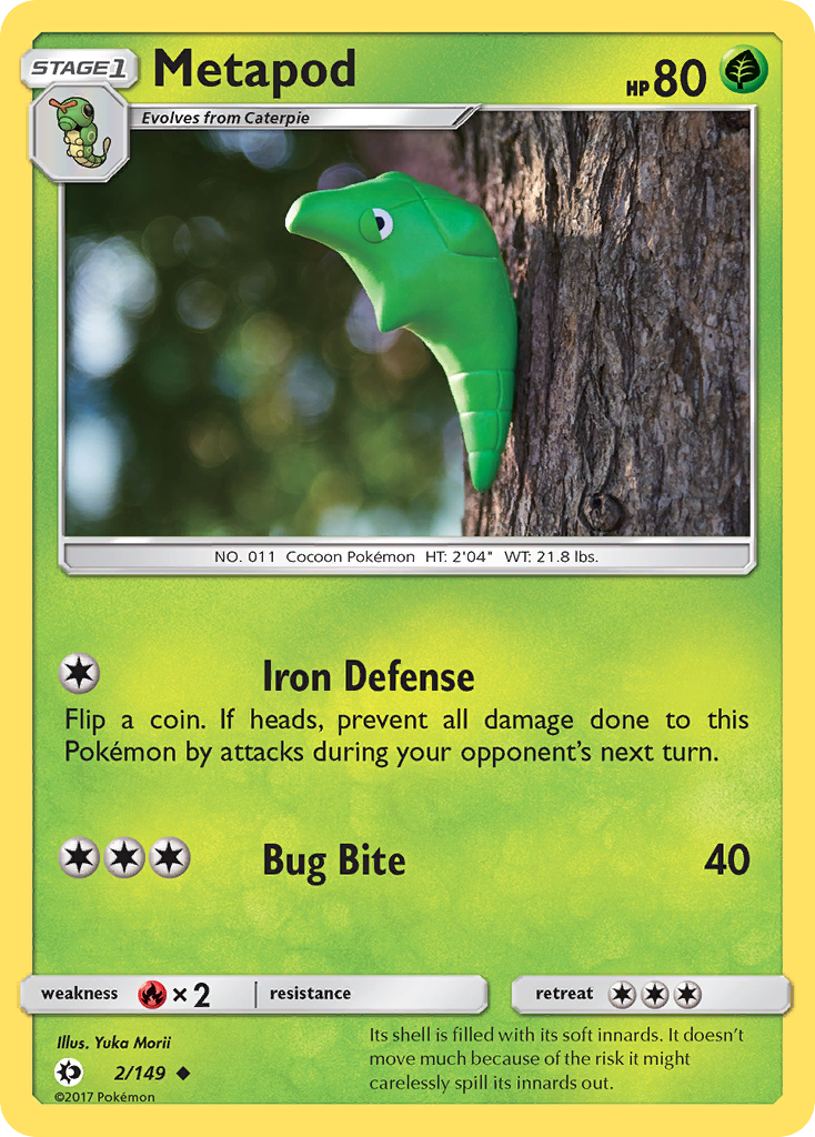 Metapod — illustrated card