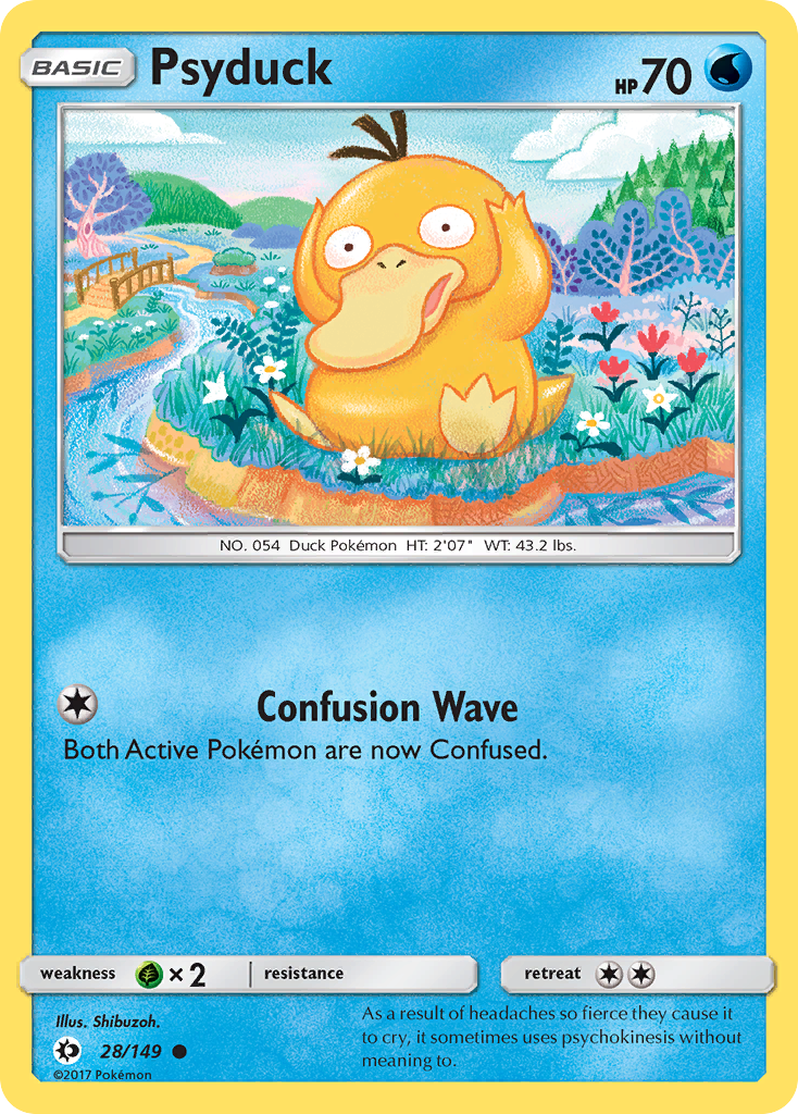 Psyduck — illustrated card
